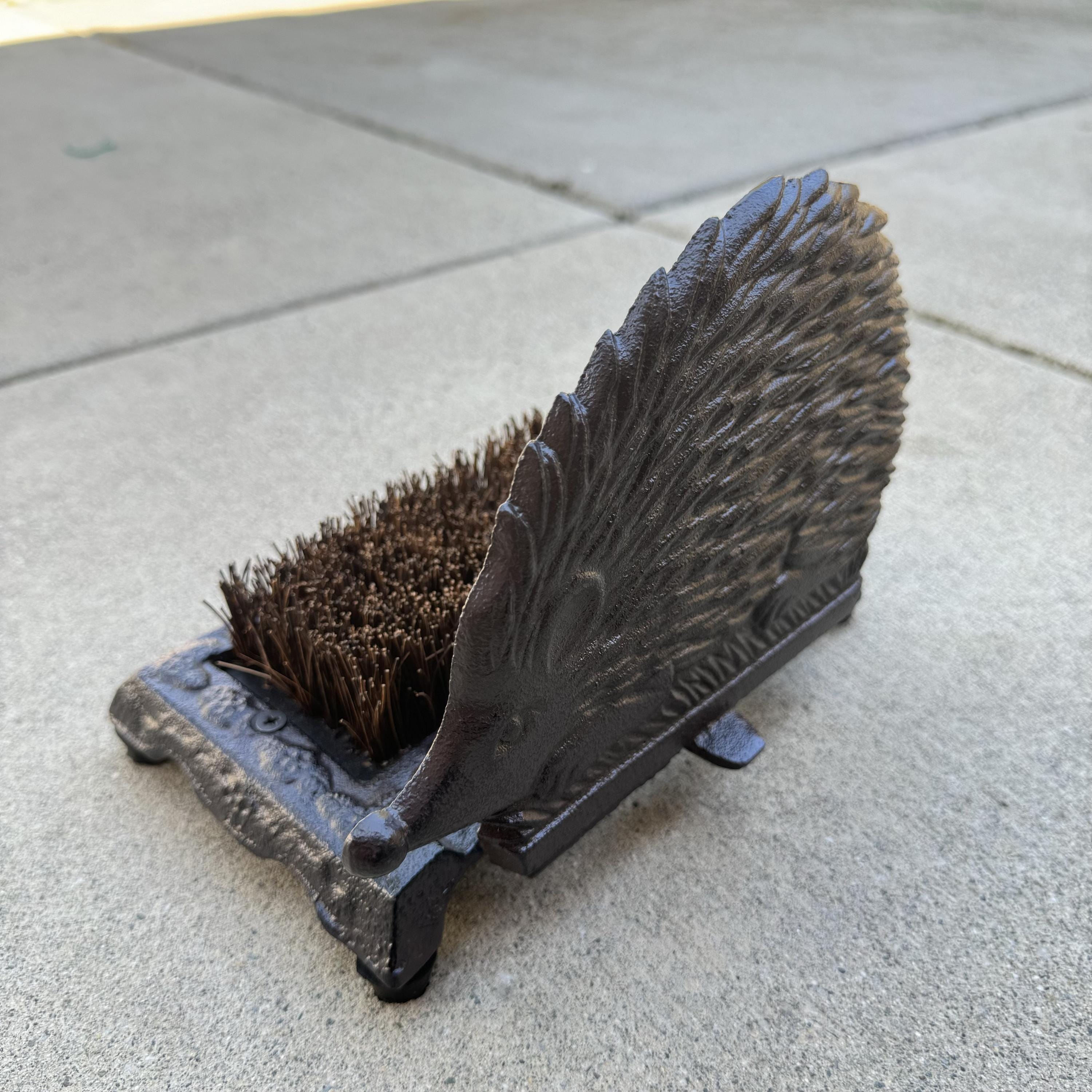 Cast Iron Hedgehog Shoe Brush boot Scraper essential Outdoor Gardening Tool Perfect Christmas or Family Gift for Elders Etsy