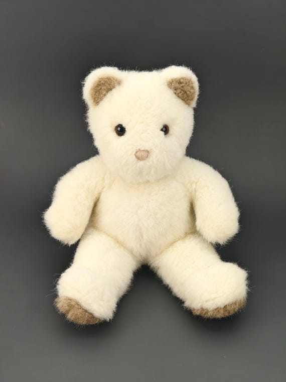 ヴィンテージ ぬいぐるみ Gund クマ ホワイト Vintage 1986 GUND White Teddy Bear: 13
