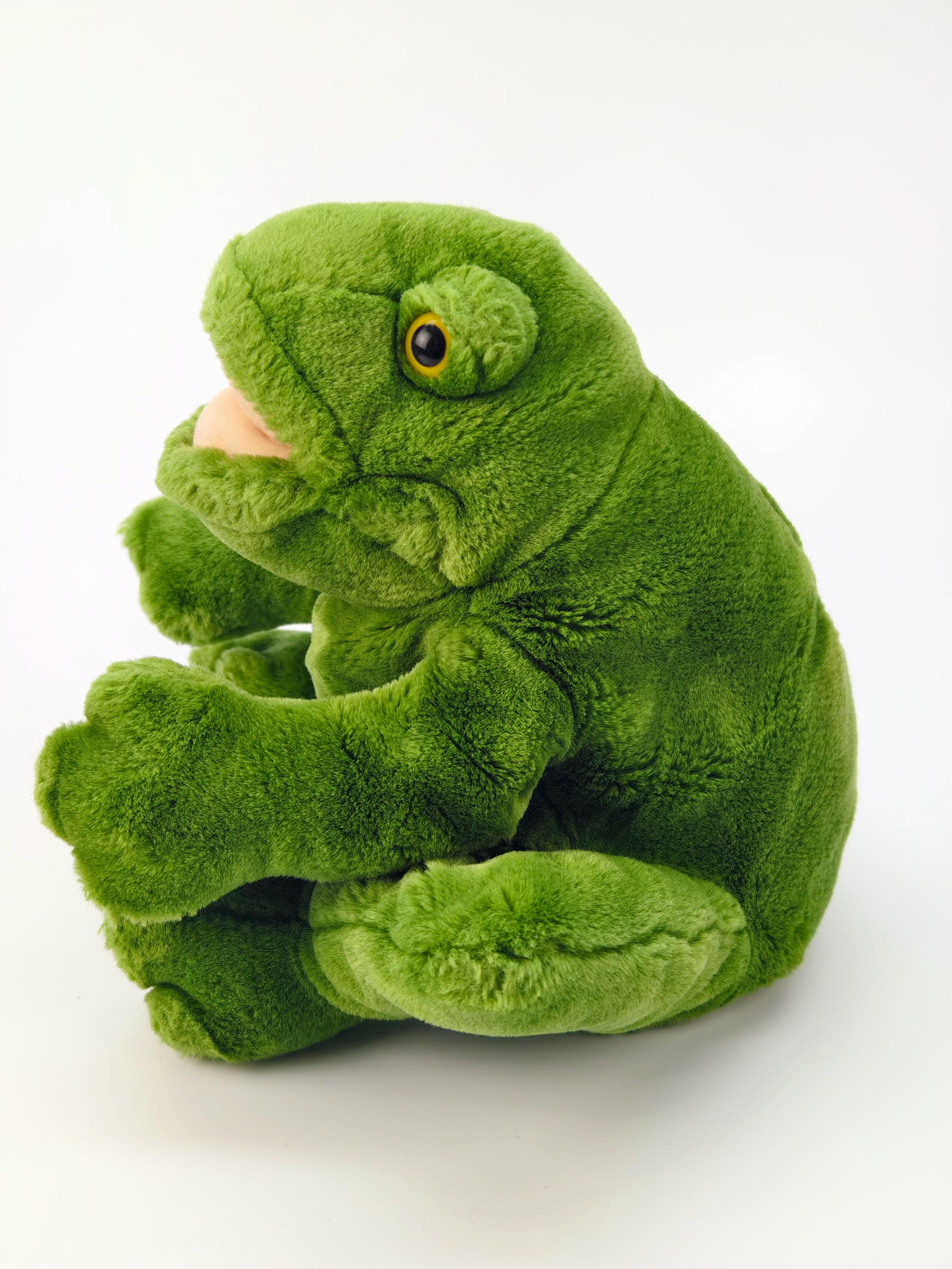Vintage Russ Berrie Croaker Green Frog Hand Puppet: 9