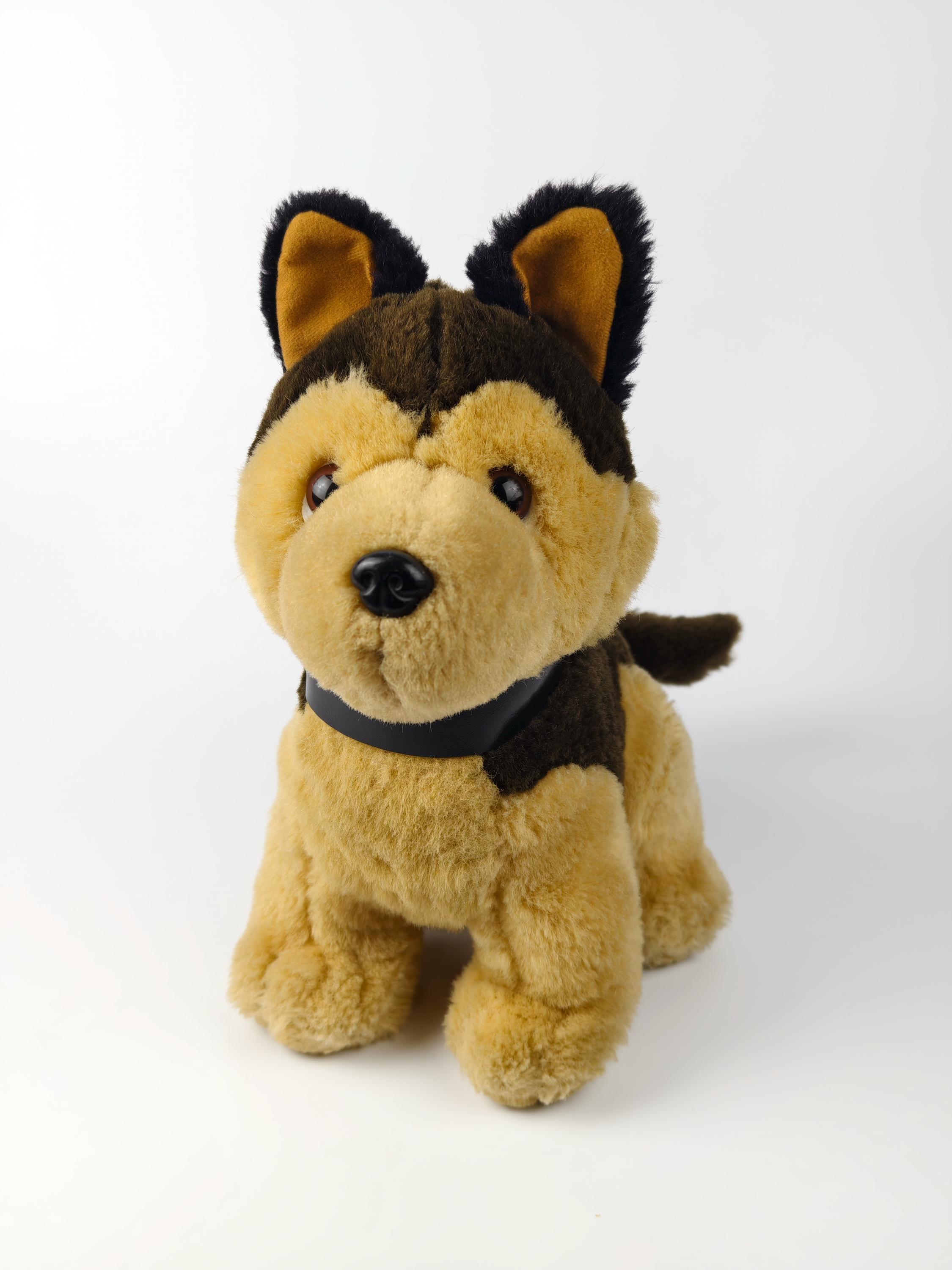 ぬいぐるみ　三英　犬　シェパード　レトロ ヴィンテージのリアルなジャーマンシェパードのぬいぐるみ：12インチの