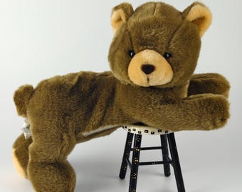 Lying Brown Stuffed Teddy Bear 16