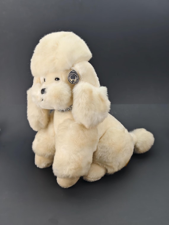 Rare Vintage 1985 24K Polar Puff White Stuffed Poodle: 17