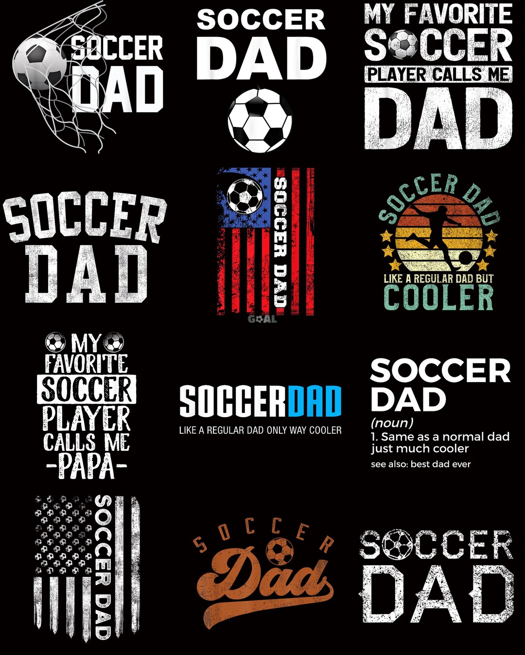 Soccer Dad Player Daddy Father PNG - Etsy