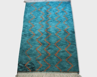 Custom Beni Ourain Rug: Handmade Moroccan Berber Wool Rug