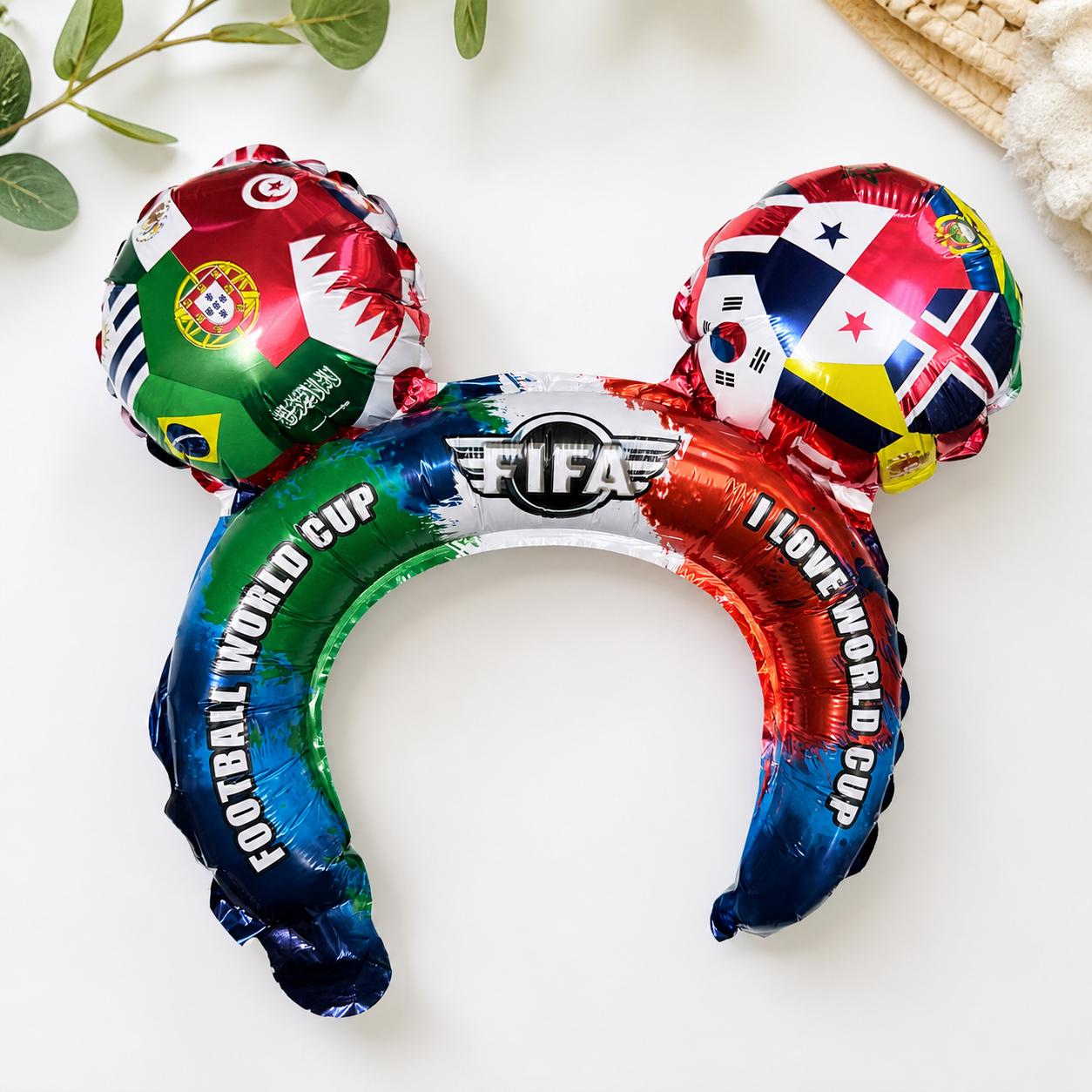 【ベルギー】FIFA World Cup 26 公式記念ブレスレット 2本セット 2026 FIFA World Cup Inflatable Headband – Game Day Fan Accessory