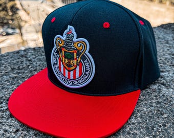 Chivas de Guadalajara Mexico Soccer Embroidered Snapback Hat 100% Cotton