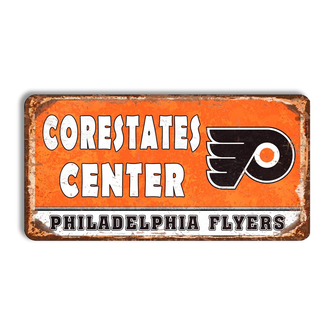 Philadelphia Flyers Metal Sign, Corestates Center Stadium Sign - Etsy