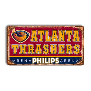 Atlanta Thrashers metal sign ATLANTA TRASHERS Philips stadium sign hockey Atlanta Thrashers wall decor Atlanta Thrashers vintage nhl