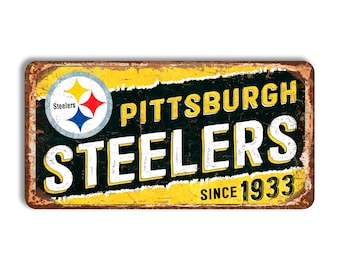Pittsburgh Steelers metal sign