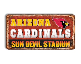 Arizona Cardinals Metal Sign, Sun Devil stadium sign