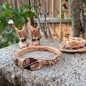 Rebeca Ortiz/ Cowboy Set/ Mata Ortiz Pottery