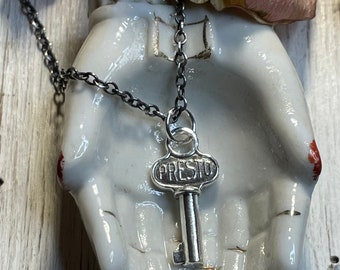 Presto -  small sterling silver key