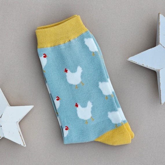 Bambus Hhner Socken in Hellblau - Etsy sterreich