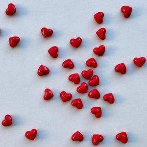 Adorno de corazón rojo de cristal pequeño: regalos de San Valentín, regalos de aniversario, decoración de cristal, recuerdos, recuerdos de bolsillo, Día de la Madre