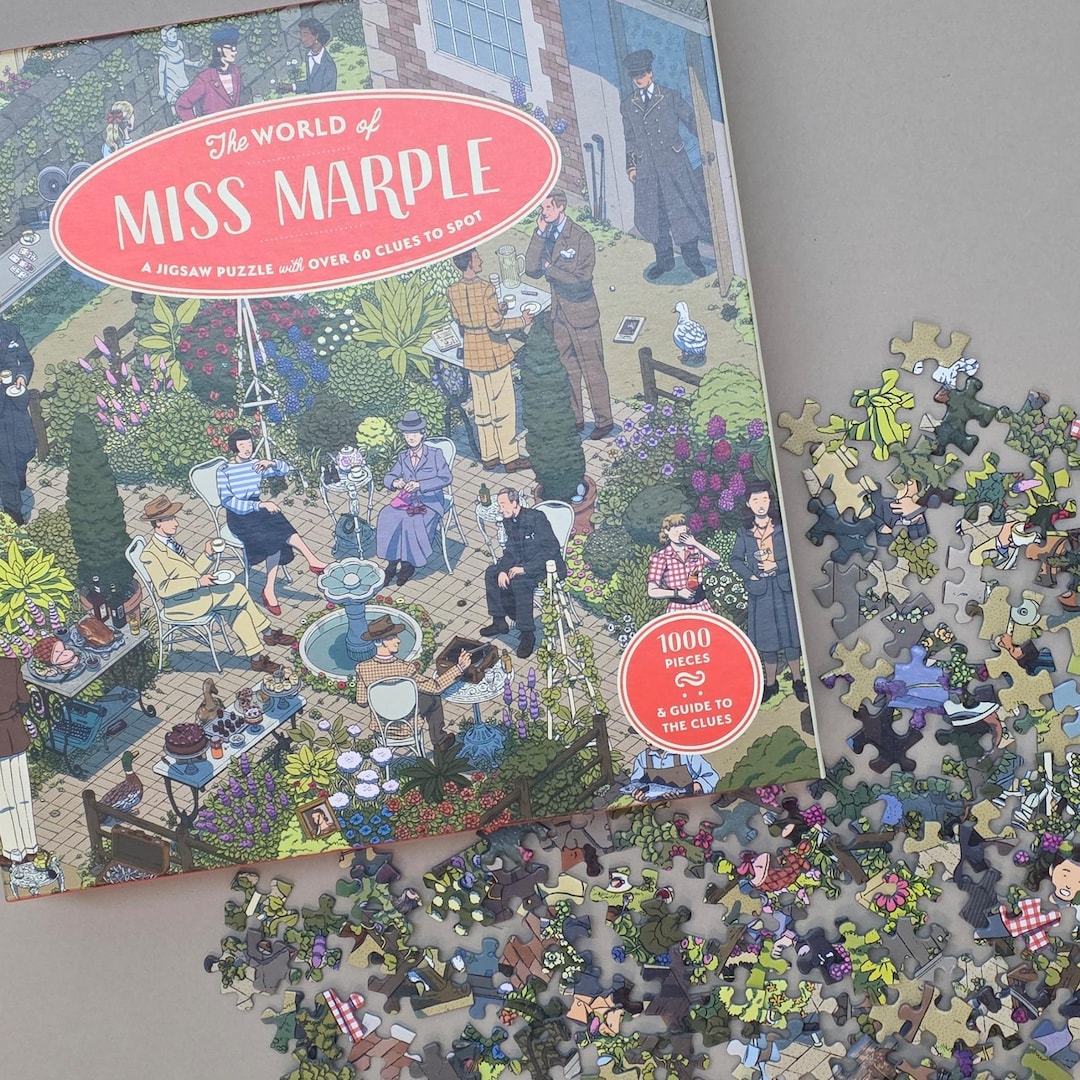Miss Marple 1000-piece Jigsaw Puzzle – Illustrated Mystery - Etsy
