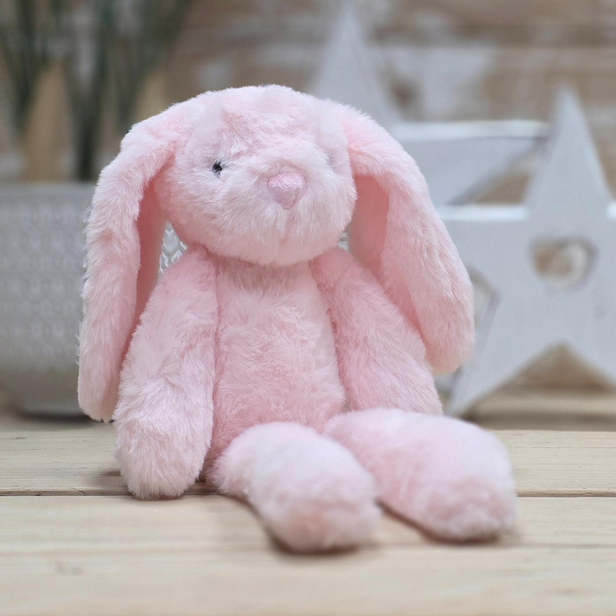 Light Pink Plush Bunny – Long Leg Soft Cuddly Toy - Etsy