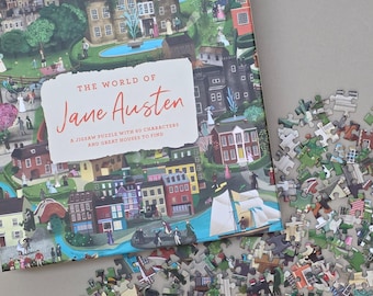 Jane Austen 1000-Piece Jigsaw Puzzle – Illustrated Regency England