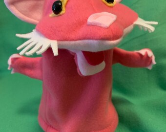 Pink Cat Hand Puppet