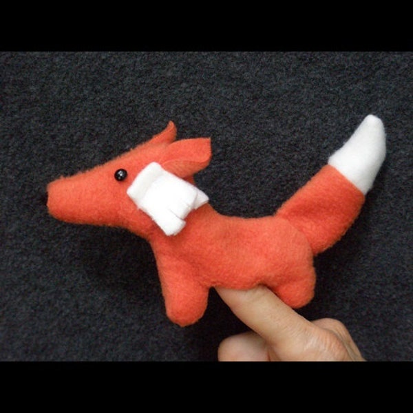 Fox Finger Puppet Etsy