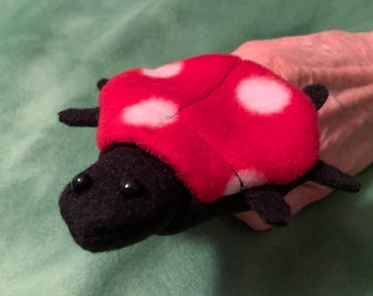 Lady Bug Finger Puppet