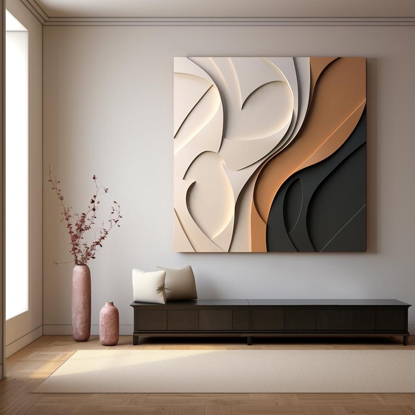 Earthwave Relief | Contemporary Wall Sculpture - Etsy