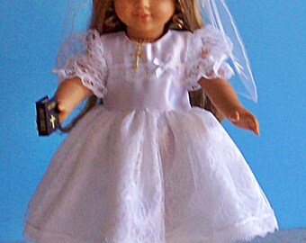 american girl doll 1st communion dress