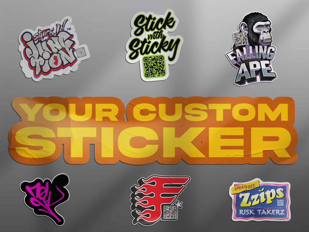 Matte Die-cut Stickers | Custom Designs, Personal Branding - Etsy