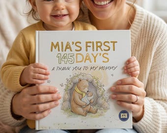 Personalised First Mother’s Day Book for Mummy, Mother’s Day Gif,  New Mum Keepsake Gift, First Time Mum Gift from Baby Girl & Boy