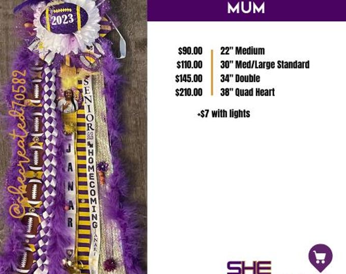 Custom Homecoming Mums for a Memorable HOCO Experience, Show Your