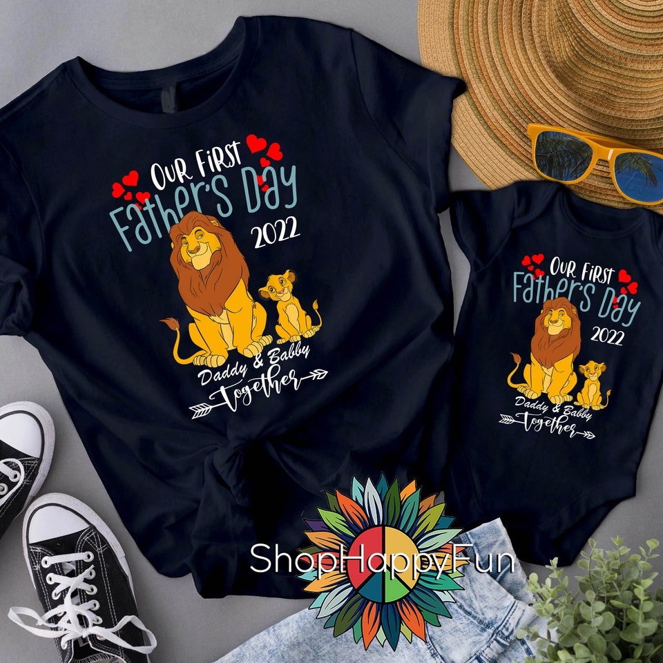 Personalized Our first Father's day lion 2022 Shirt