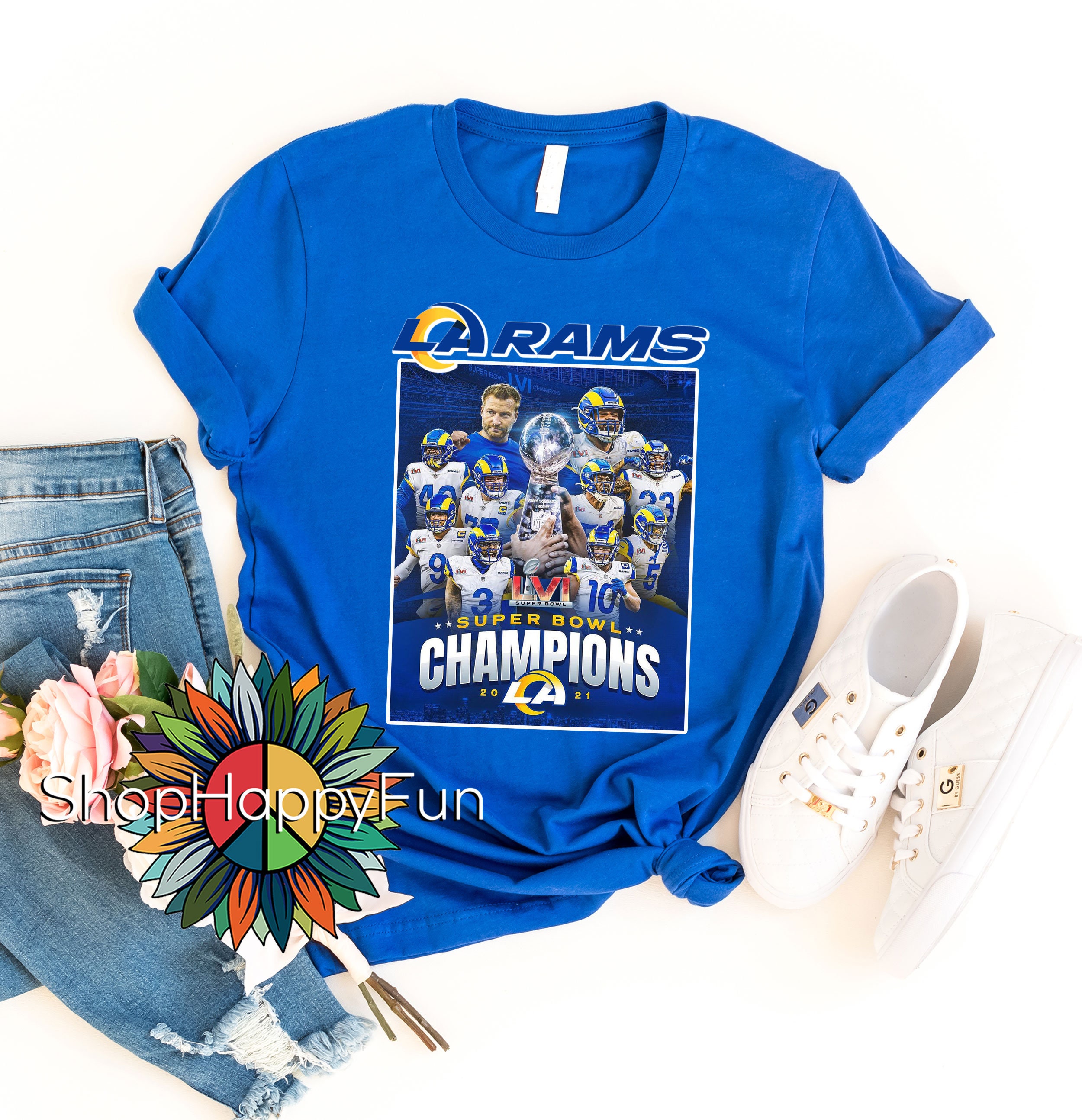 Los Angeles Rams Team Cheer Super Bowl LVI Cup Shirt