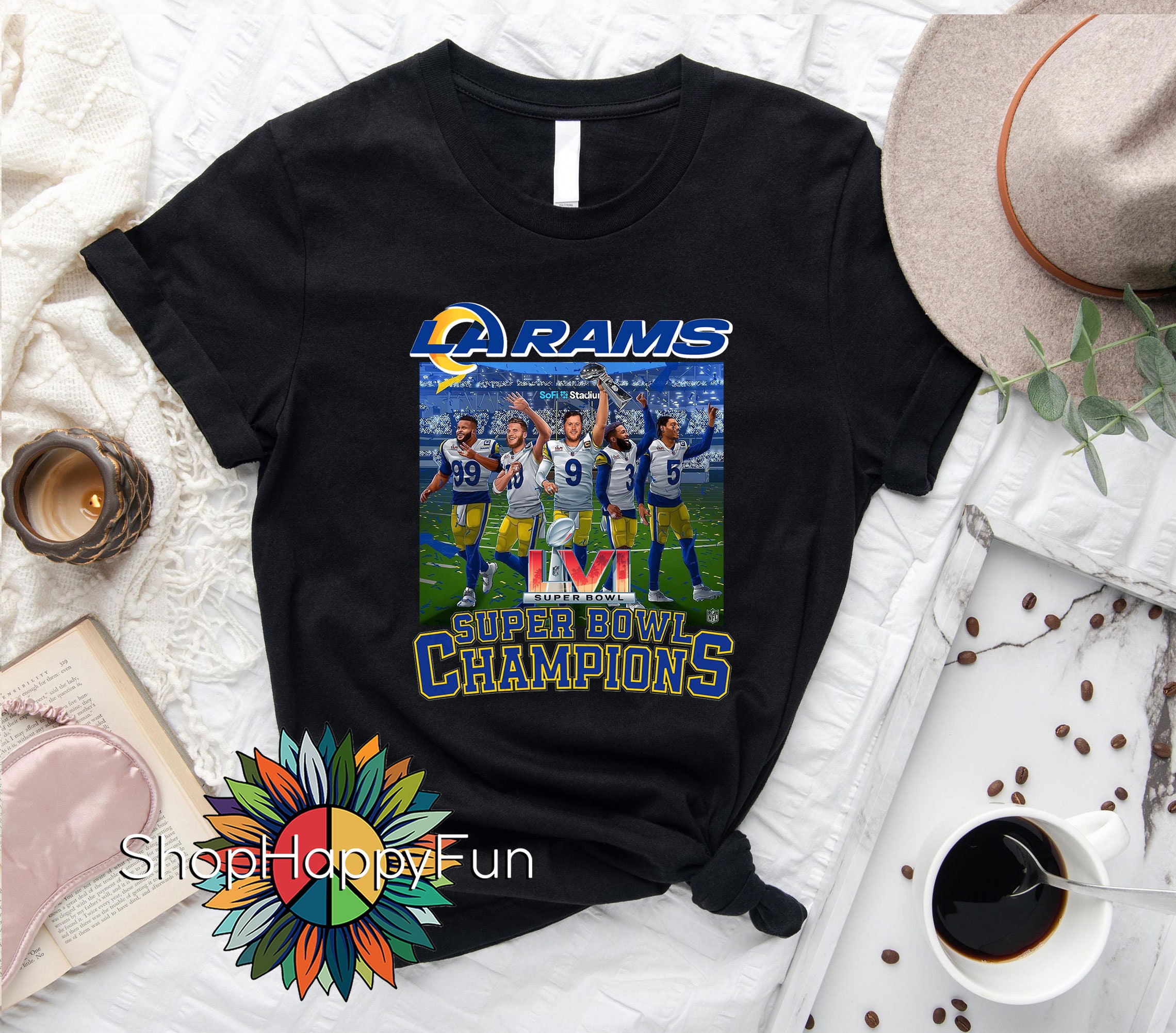 LVI Super Bowl LA Rams Champions Cheer Shirt