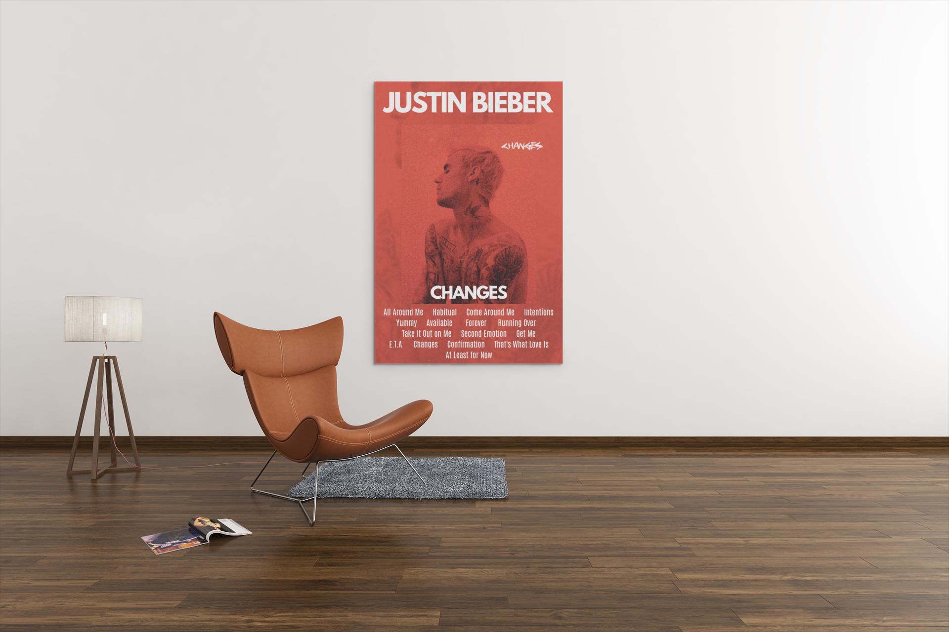ポスター　Justin Bieber ジャスティン・ビーバー Changes ポスターJustin Bieber ジャスティン・ビーバー Changes