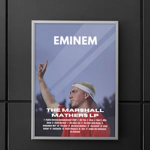 Eminem | Eminem poster | Eminem The Marshall Mathers LP album | The Marshall Mathers LP poster | Poster | Wall art | Home decor | Wall decor