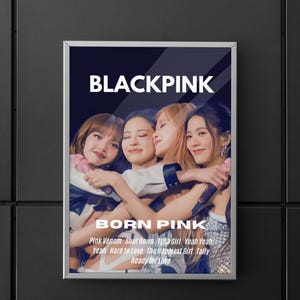 BLACKPINK | BLACKPINK poster | BLACKPINK Born Pink album | Born Pink poster | Poster | Wall art | Home decor | Wall decor
