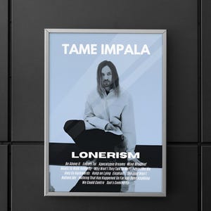 Tame Impala | Tame Impala Lonerism album |  Lonerism poster |  Lonerism album  poster | Poster | Wall art | Home decor | Wall decor