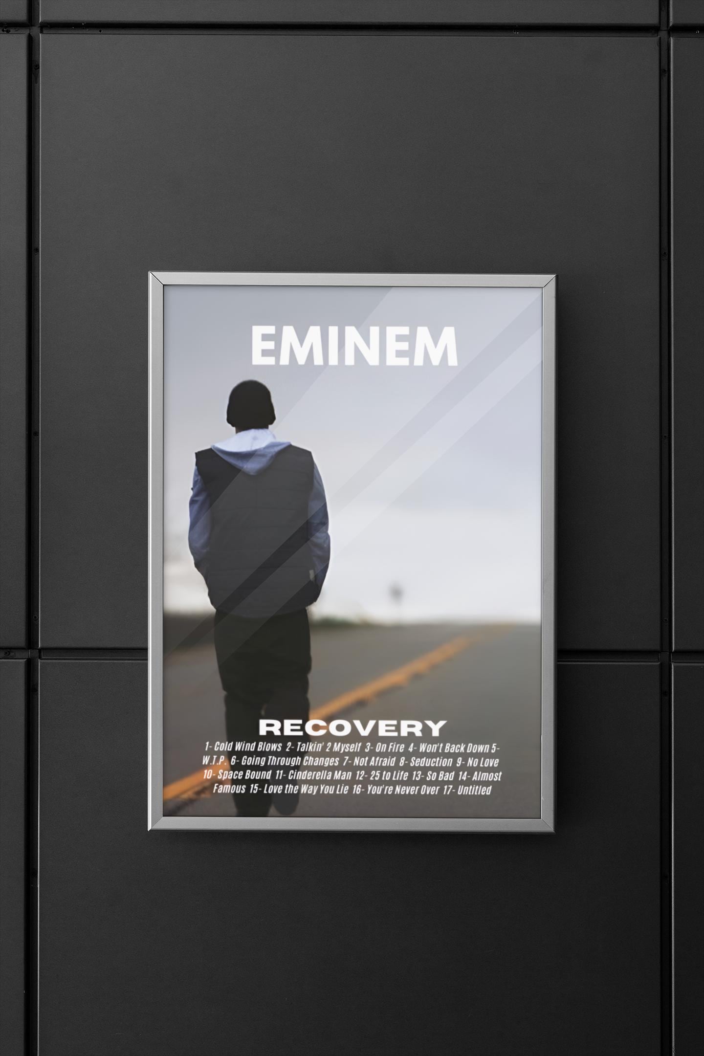 Eminem | Eminem Poster | Eminem Recovery Album | Recovery