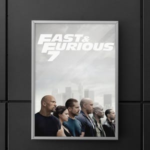 Fast & Furious 7 | Fast and Furious 7 Posters | Film Poster | Poster | Wall art | Home decor | Wall decor