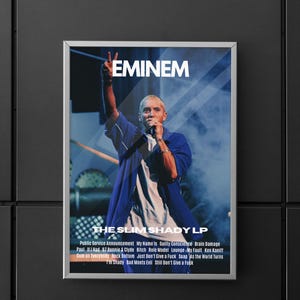 Eminem | Eminem poster | Eminem The Slim Shady LP album | The Slim Shady LP poster | Poster | Wall art | Home decor | Wall decor