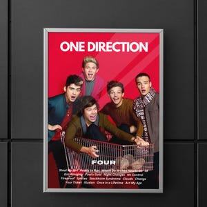 One Direction | One Direction Four album | One Direction Four album poster | Poster | Wall art | Home decor | Wall decor