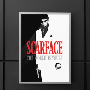 Scarface | Scarface Poster | Scarface Film Posters | movie Poster | Poster | Wall art | Home decor | Wall decor