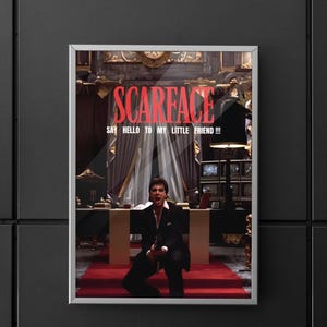 Scarface | Scarface Poster | Scarface Film Posters | movie Poster | Poster | Wall art | Home decor | Wall decor