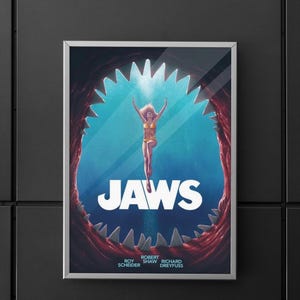 Jaws | Jaws Poster | Jaws Film Posters | movie Poster | Poster | Wall art | Home decor | Wall decor