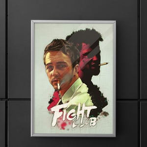 Club de combat | Affiches de film du club de combat | Poster du club de combat | affiche | Art mural | Décoration d'intérieur | Décoration murale