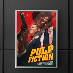 Pulp Fiction | Pulp Fiction Poster | Pulp Fiction Film Posters | movie Poster | Poster | Wall art | Home decor | Wall decor
