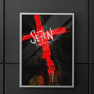 Seven | Seven poster | Se7en Film Posters | Se7en TV Film Posters | Poster | Wall art | Home decor | Wall decor