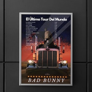 Poster | Wall art | Home decor | Wall decor | Bad Bunny | Bad Bunny El Último Tour Del Mundo  | El Último Tour Del Mundo poster