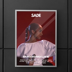 Poster | Wall art | Home decor | Wall decor | Sade | Sade Diamond Life | Sade Album Art | Diamond Life poster