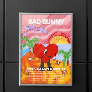 Bad Bunny | Bad Bunny Un Verano Sin Ti  | Bad Bunny Album Poster | Un Verano Sin Ti  Poster | Poster | Wall art | Home decor | Wall decor