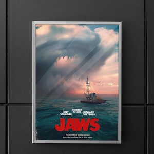 Jaws | Jaws Poster | Jaws Film Posters | movie Poster | Poster | Wall art | Home decor | Wall decor